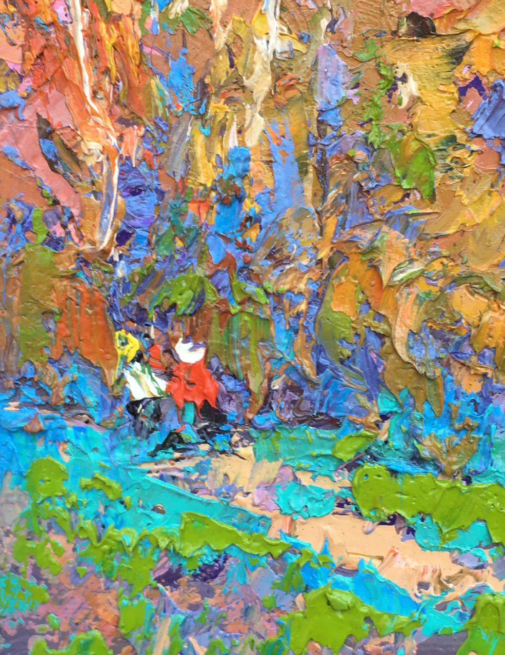 Artistics : Alex Kalenyuk 
Oeuvre : Peinture à l'huile originale, œuvre d'art faite à la main, unique en son genre. 
Médium : Huile sur toile 
Année : 2020
Style : Impressionnisme
Titre : Silence
Taille : 10