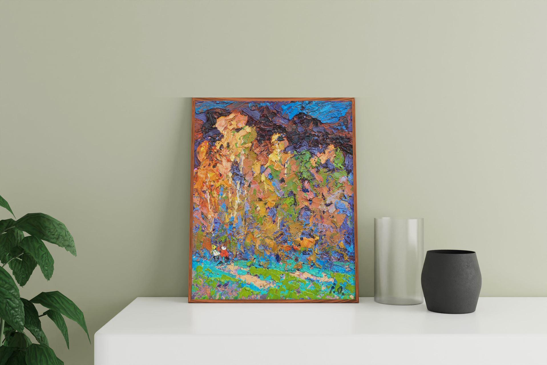 Silence, impressionnisme, peinture à l'huile originale, prête à être accrochée en vente 3