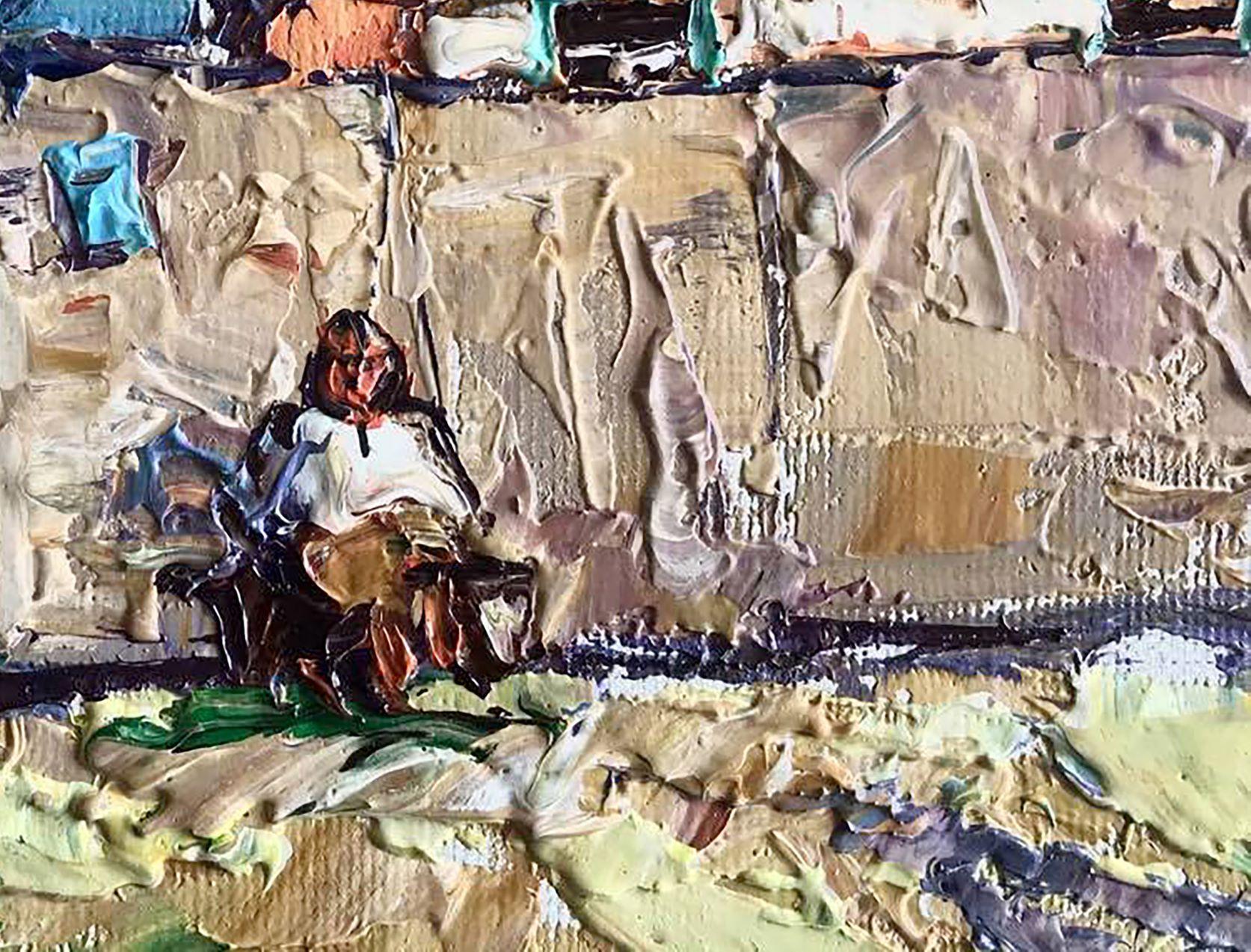 Artista: Alex Kalenyuk 
Lavoro: Pittura a olio originale, opera d'arte fatta a mano, unica nel suo genere 
Medium: Olio su tela 
Anno: 2021
Titolo: Giornata di primavera
Stile: 6
