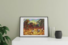 Stubble, Impressionism, Original oil Painting, Ready to Hang