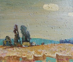 Sunny Day, Landscape, Original oil Painting, Ready to Hang