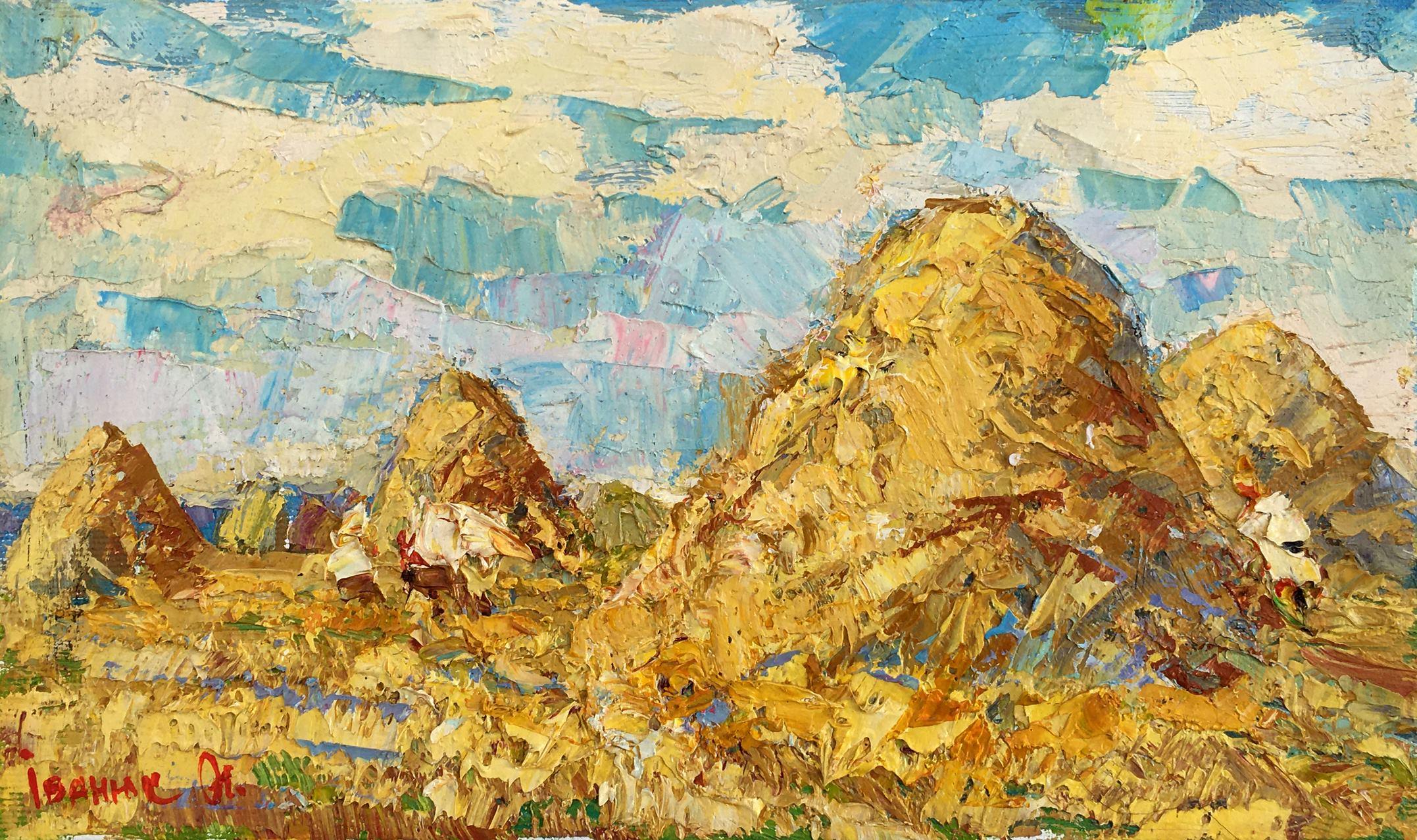 Alex Kalenyuk   Landscape Painting - Sunny Day, Impressionism, Original oil Painting, Ready to Hang