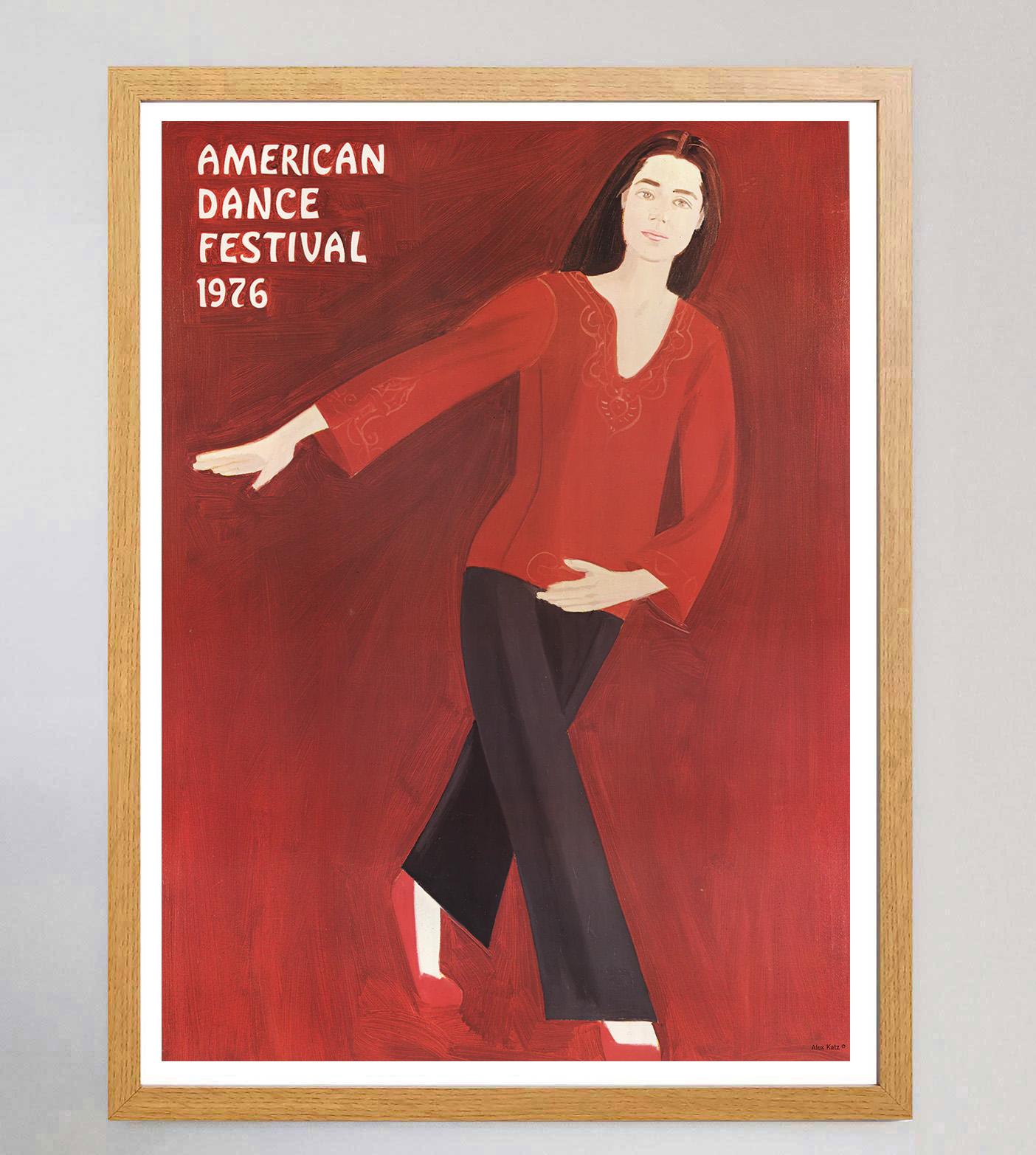Americano Alex Katz - American Dance Festival 1976 Poster originale d'epoca in vendita