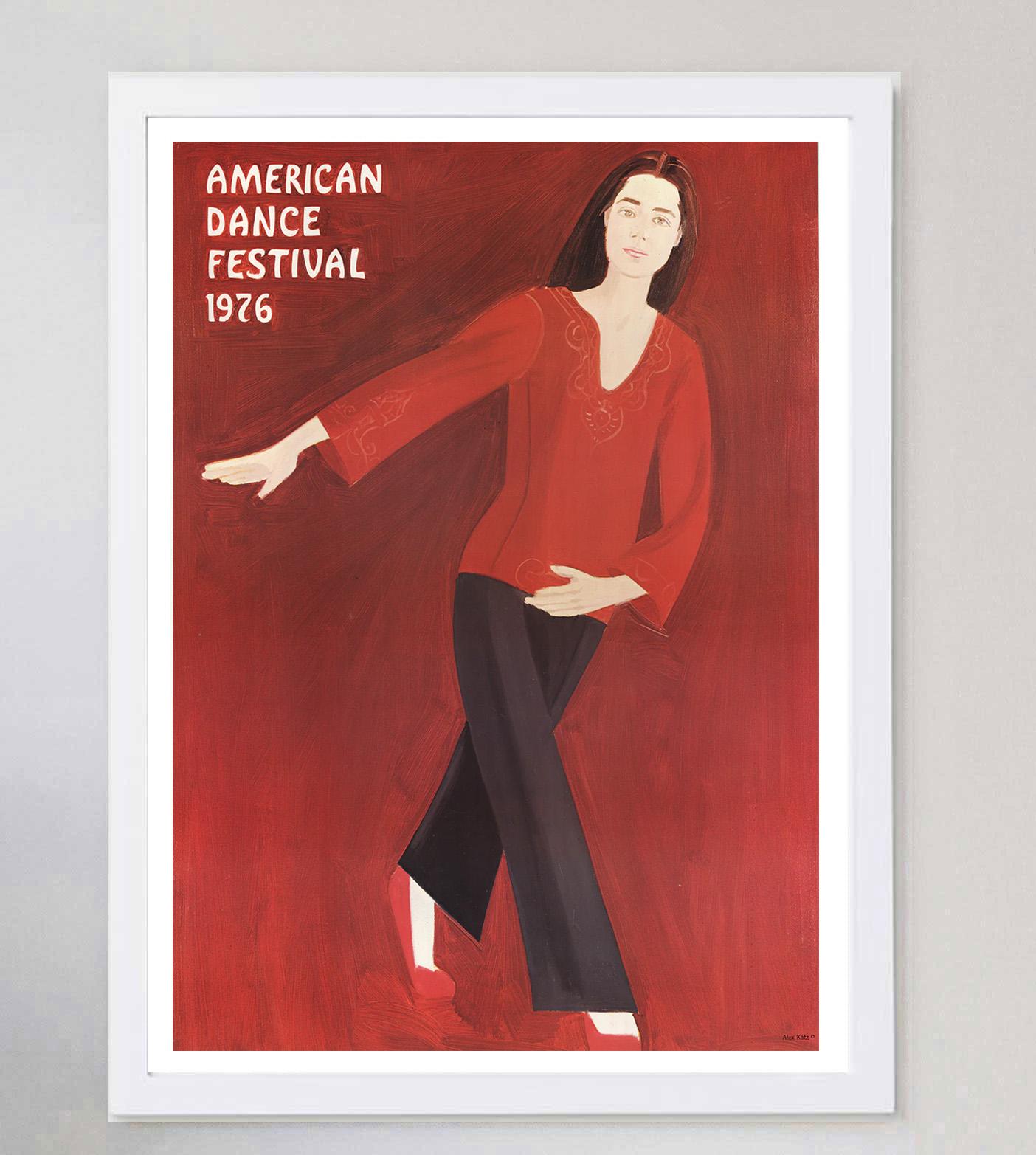 Alex Katz - American Dance Festival 1976 Poster originale d'epoca In condizioni buone in vendita a Winchester, GB