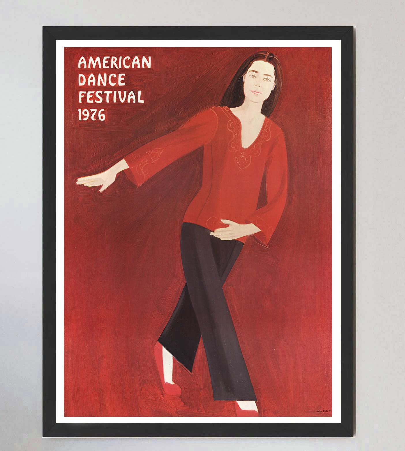 Fine XX secolo Alex Katz - American Dance Festival 1976 Poster originale d'epoca in vendita