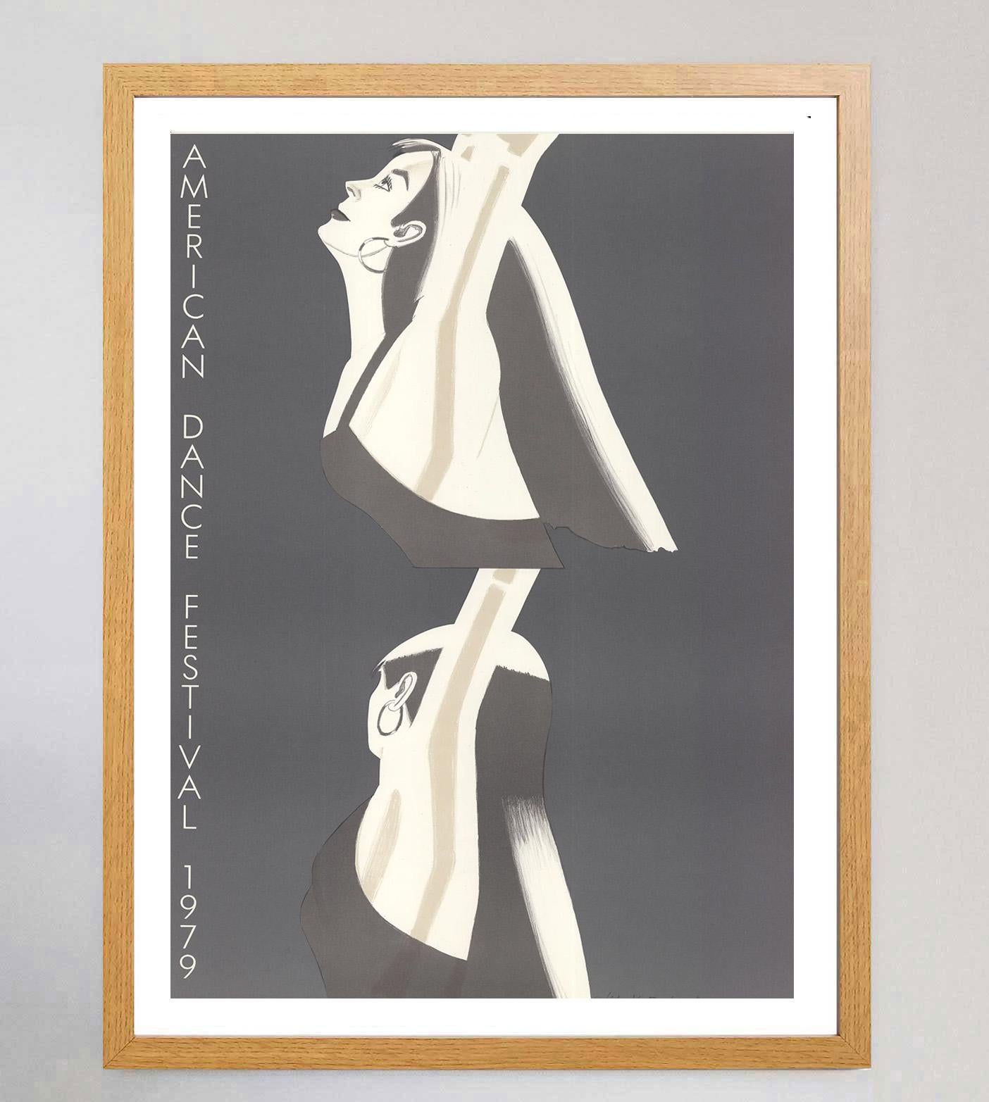 Américain Affiche vintage originale d'Alex Katz, American Dance Festival 1979 en vente