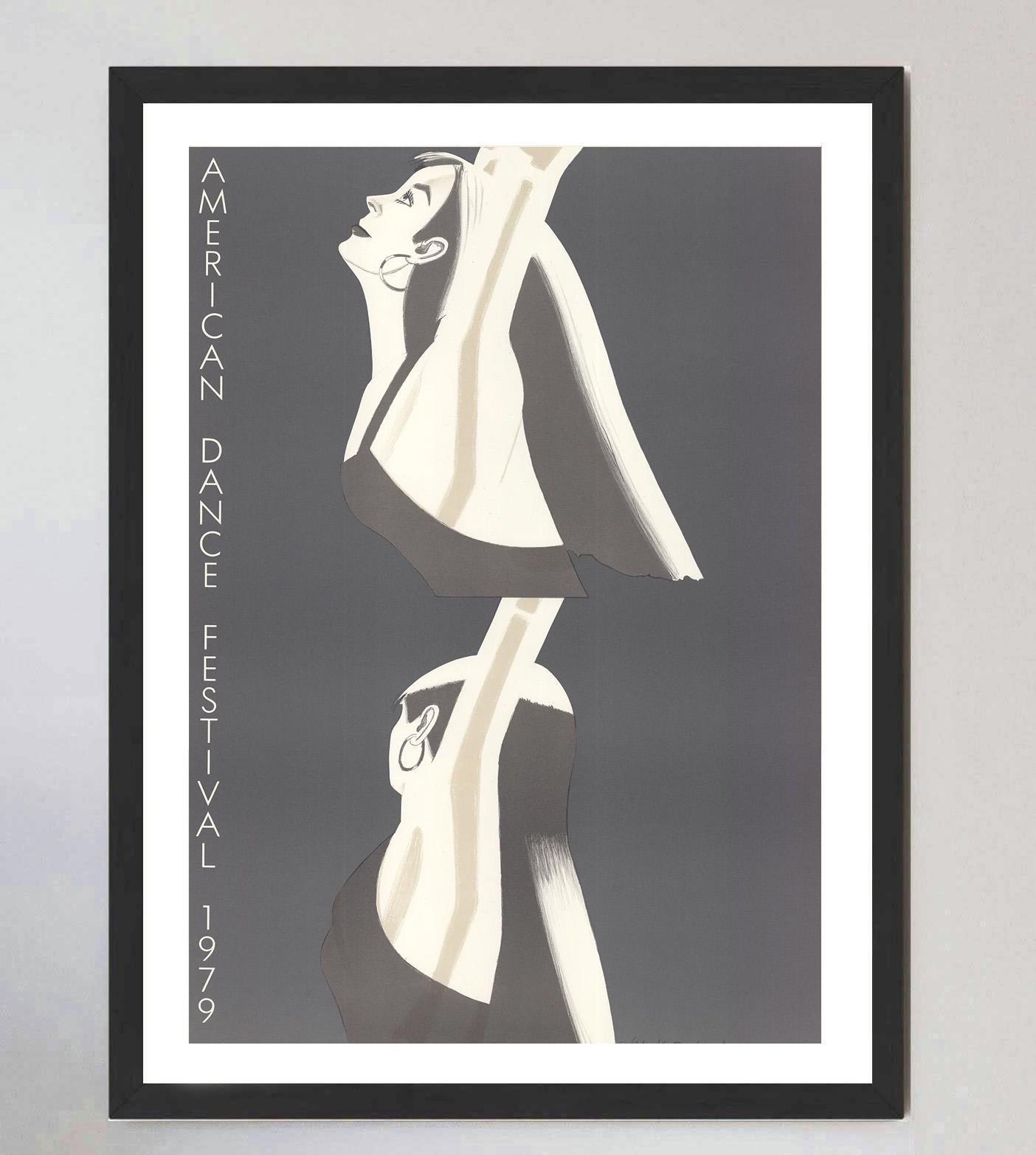 Fin du 20e siècle Affiche vintage originale d'Alex Katz, American Dance Festival 1979 en vente