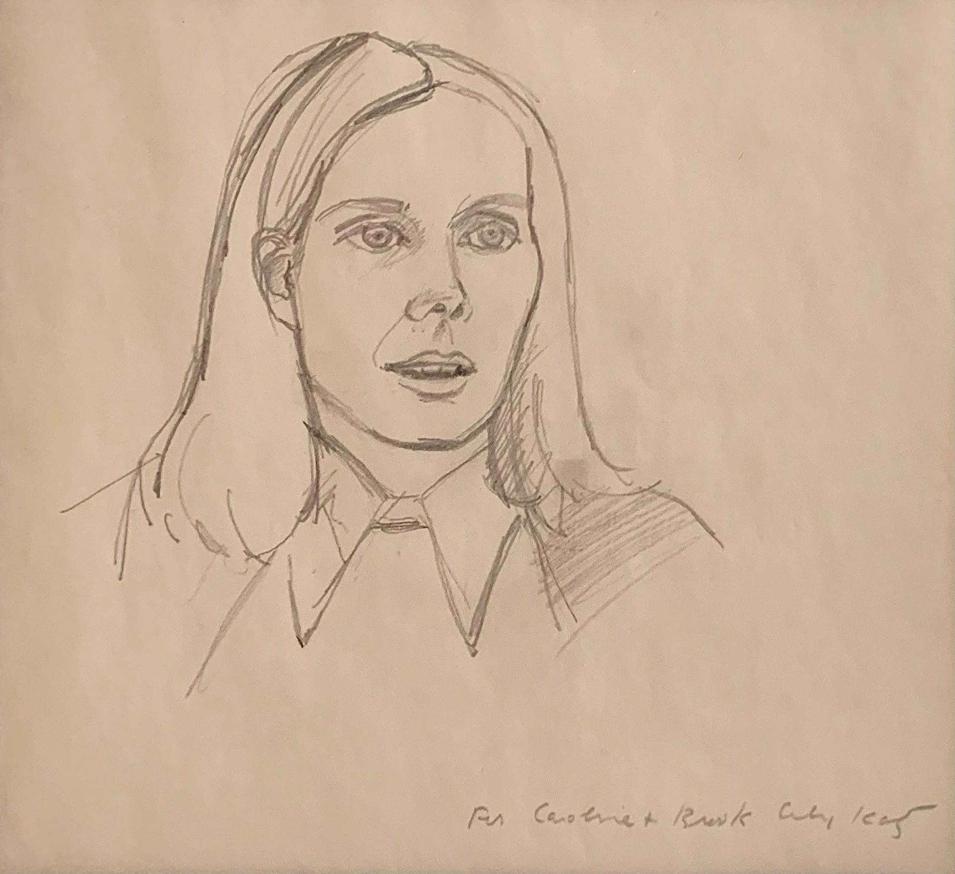 "Studies of Caroline" II - Art by Alex Katz (b. 1927)