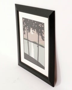 Alex Katz "Luna Park" Litografía 31 "h x 28 "w Arte moderno de mediados de siglo