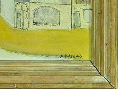 1946 "Senza titolo", dipinto a olio su tela firmato e datato dall'artista Alex Katz.