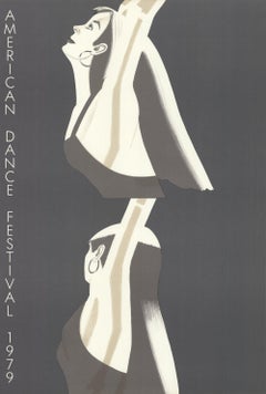 1979 Alex Katz 'William Dunas Dance, Pamela-American Dance Festival' Lithograph