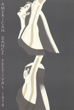 1979 Alex Katz 'William Dunas Dance, Pamela-American Dance Festival' Lithograph