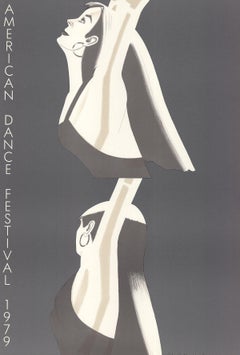 Vintage 1979 Alex Katz 'William Dunas Dance, Pamela-American Dance Festival' 