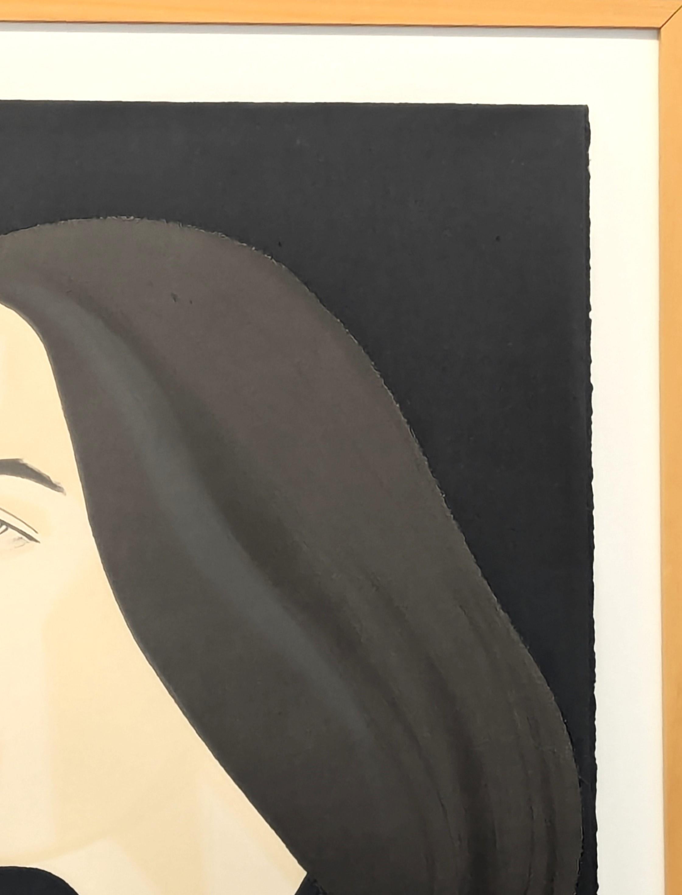 „Ada Four Times #2“ Moderner figurativer Siebdruck und Lithographie AP Edition 6/6 (Schwarz), Portrait Print, von Alex Katz