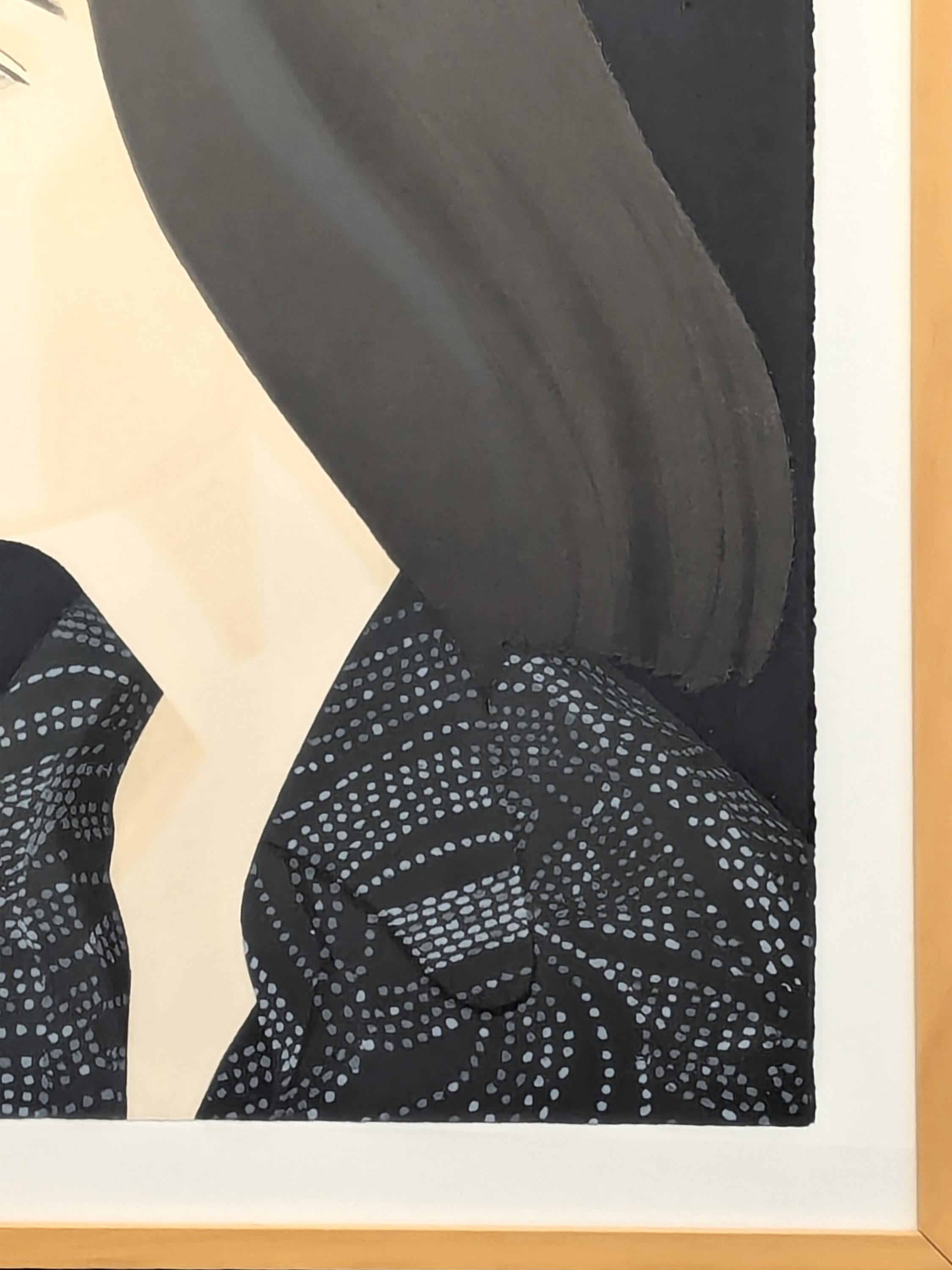 Moderner figurativer Siebdruck und Lithografie des bekannten Künstlers Alex Katz. Das Werk zeigt ein Porträt von Ada, Katz' Frau und Muse, das nach links gedreht ist. Das Werk ist Teil einer Serie von vier Porträts von Ada, die in verschiedene