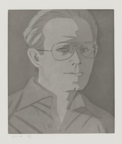 "Alain" Eau-forte et aquatinte Signée à la main et numérotée par Alex Katz 1984