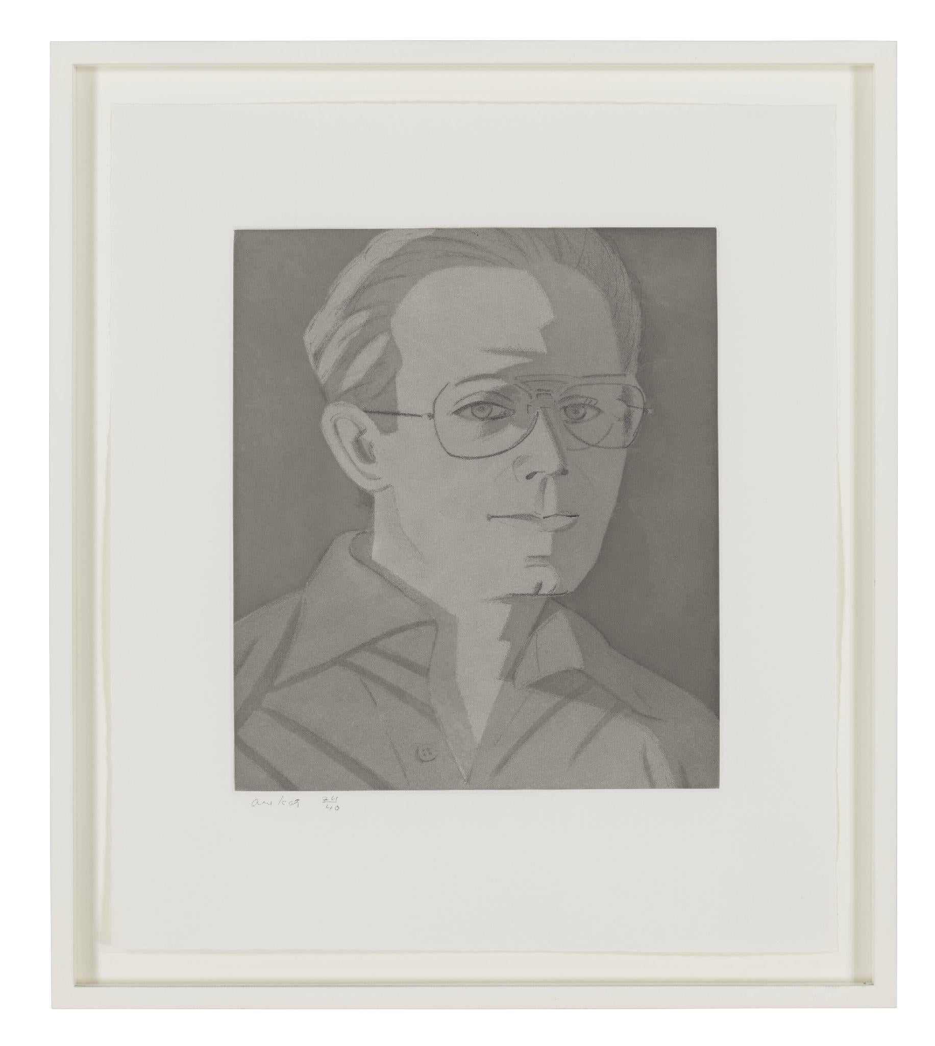 "Alain" Etching and Aquatint Hand signed and numbered by Alex Katz 1984