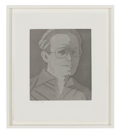 "Alain" Eau-forte et aquatinte Signée à la main et numérotée par Alex Katz 1984