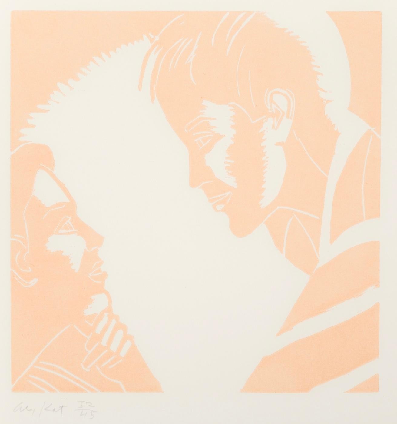 ALEX KATZ (1927-Gegenwart)

Dieses unbetitelte Werk von Alex Katz aus der Serie "A Tremor in the Morning" ist ein Holzschnitt-Reliefdruck in Farbe auf Velinpapier. Dieser Druck hat die Auflage 32/45 und ist unten links in Graphit signiert. Dieses
