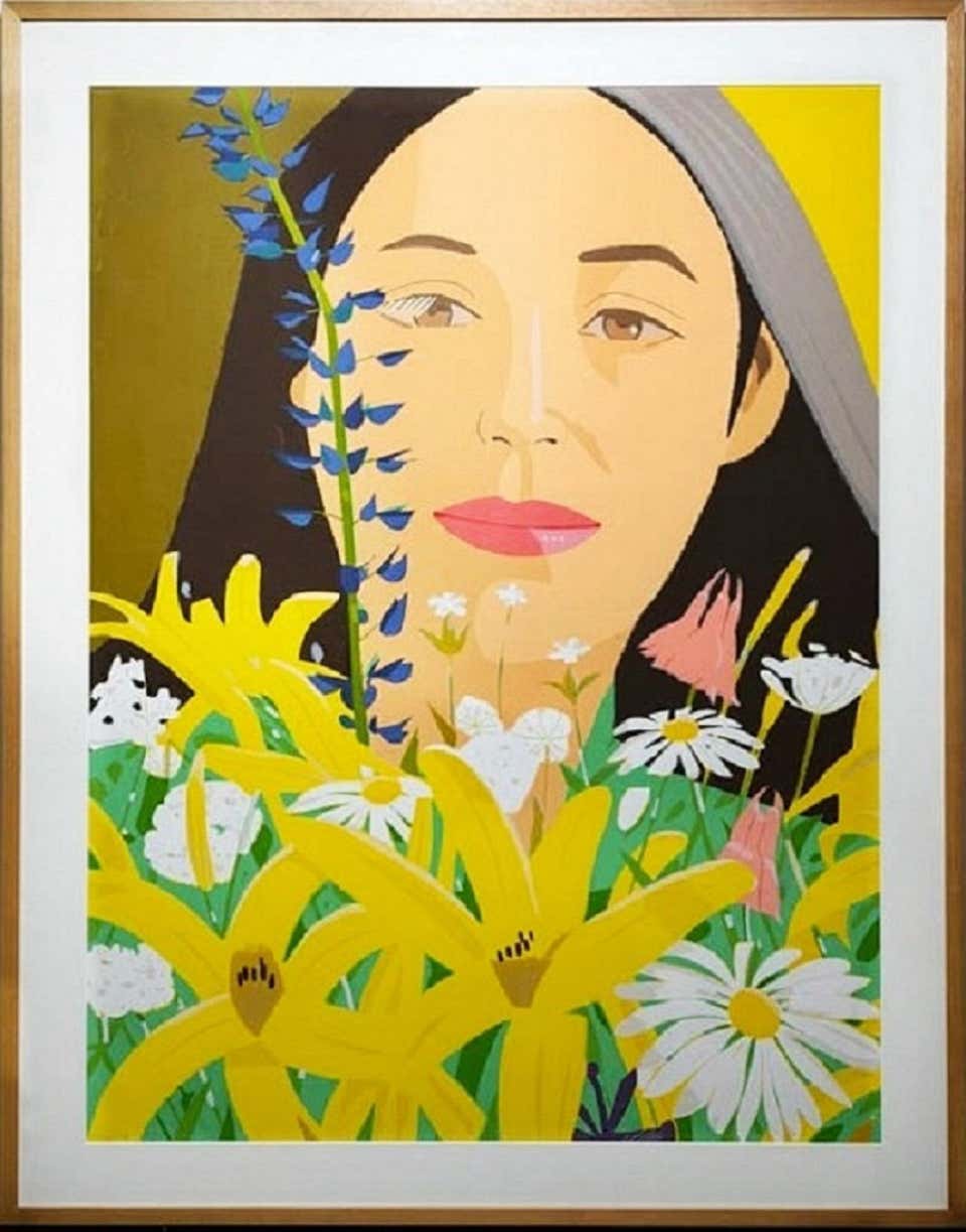 Alex Katz "Ada with Flowers" Screenprint, Signed Edition of 65, 20th Century Art