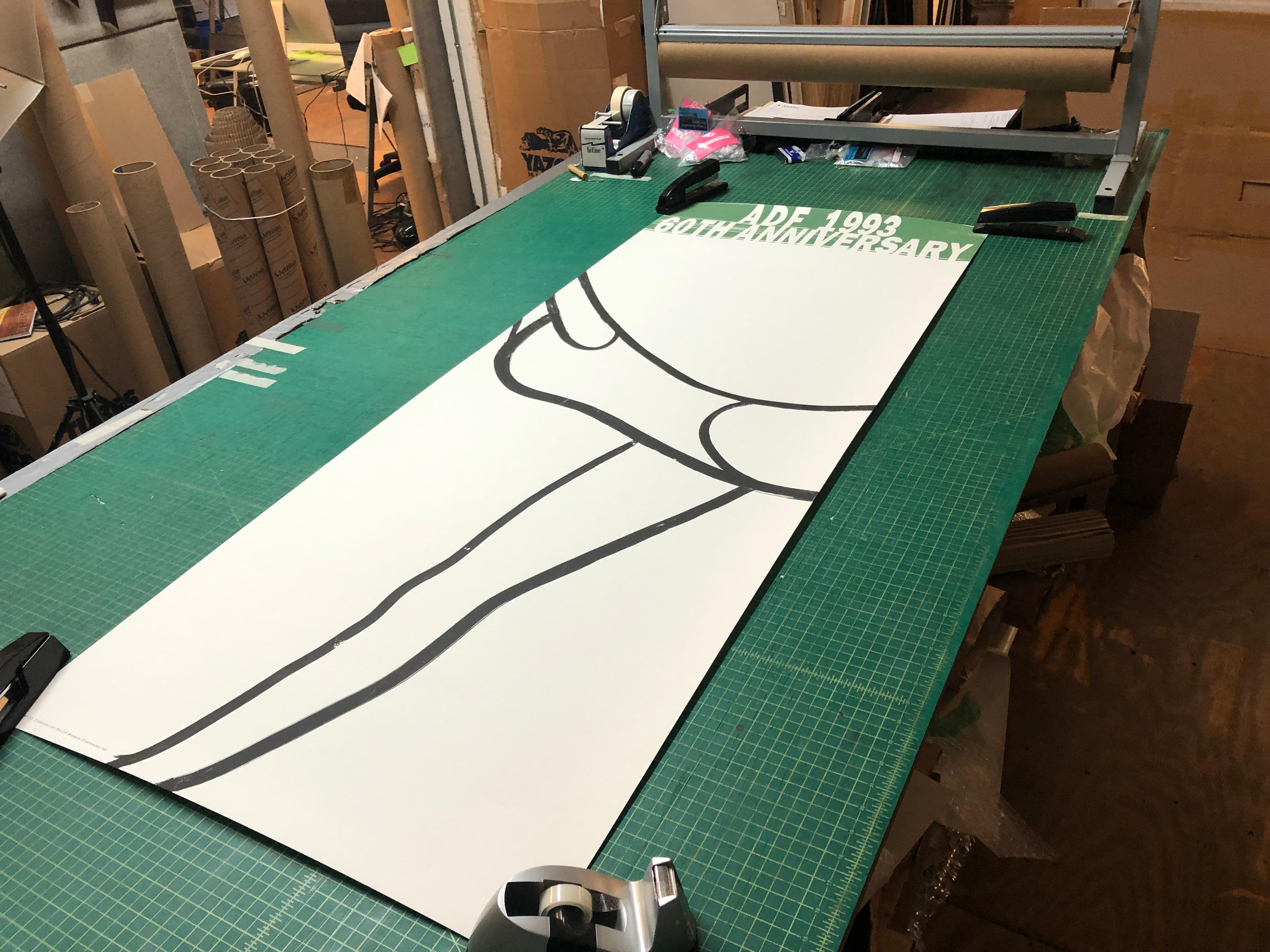 This line drawing by Alex Katz for the 1993 American Dance Festival poster exemplifies his artistic prowess and ability to capture the essence of dance through minimalist yet powerful imagery. The design is a testament to Katz's enduring impact on