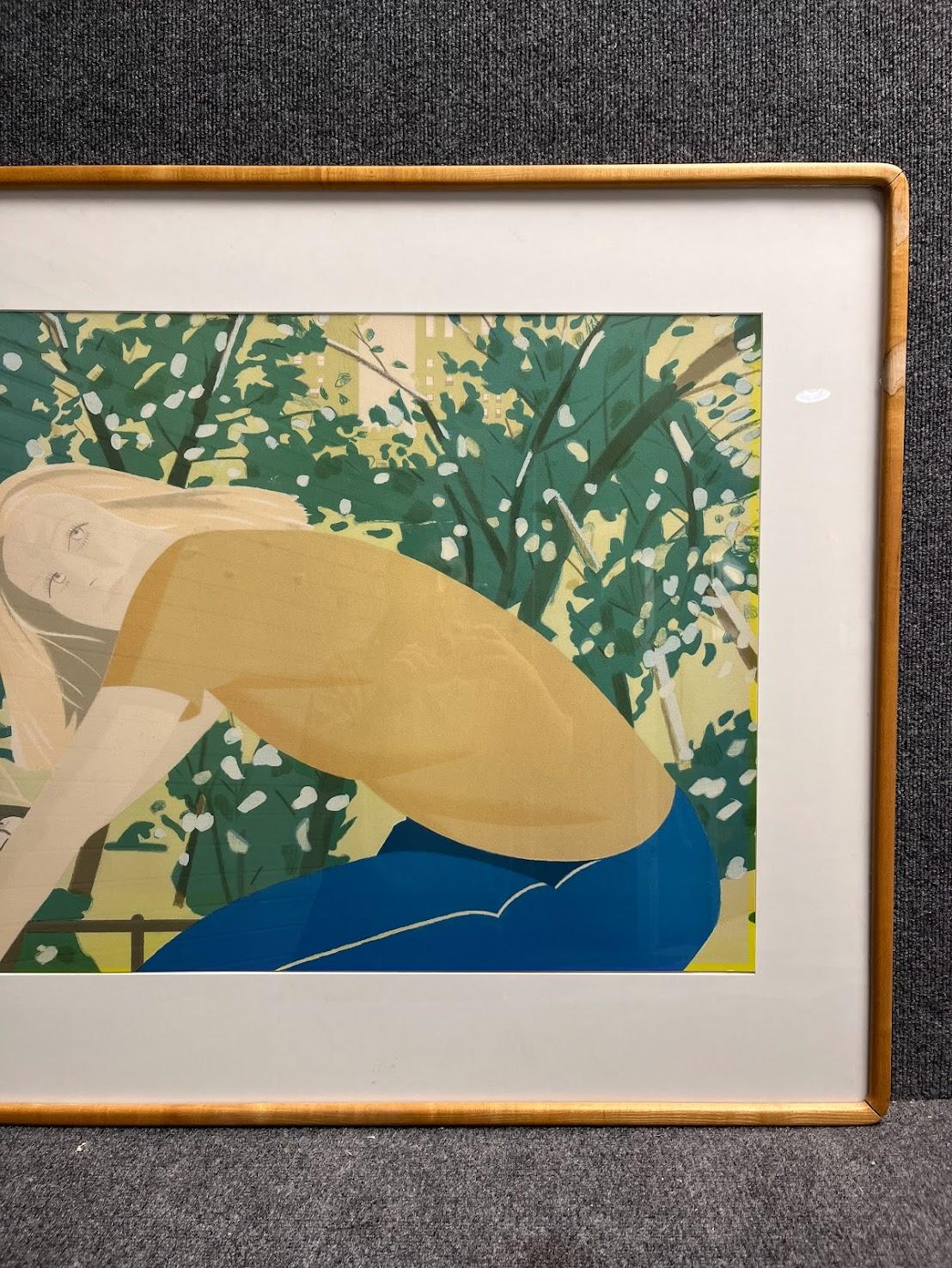 Alex Katz 'Bicycle Rider' Lithograph 1982 4