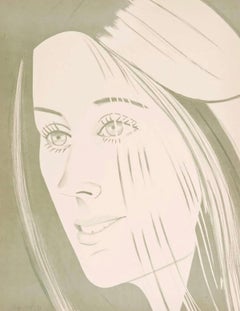Alex Katz "Caroline" Litografía firmada sobre papel Arches 1977