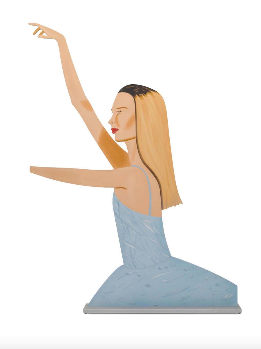 Alex Katz 'Dancer 2' Signed Aluminum Cutout 2020