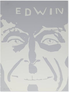 Alex Katz 'Edwin' Serigrafia firmata 1997
