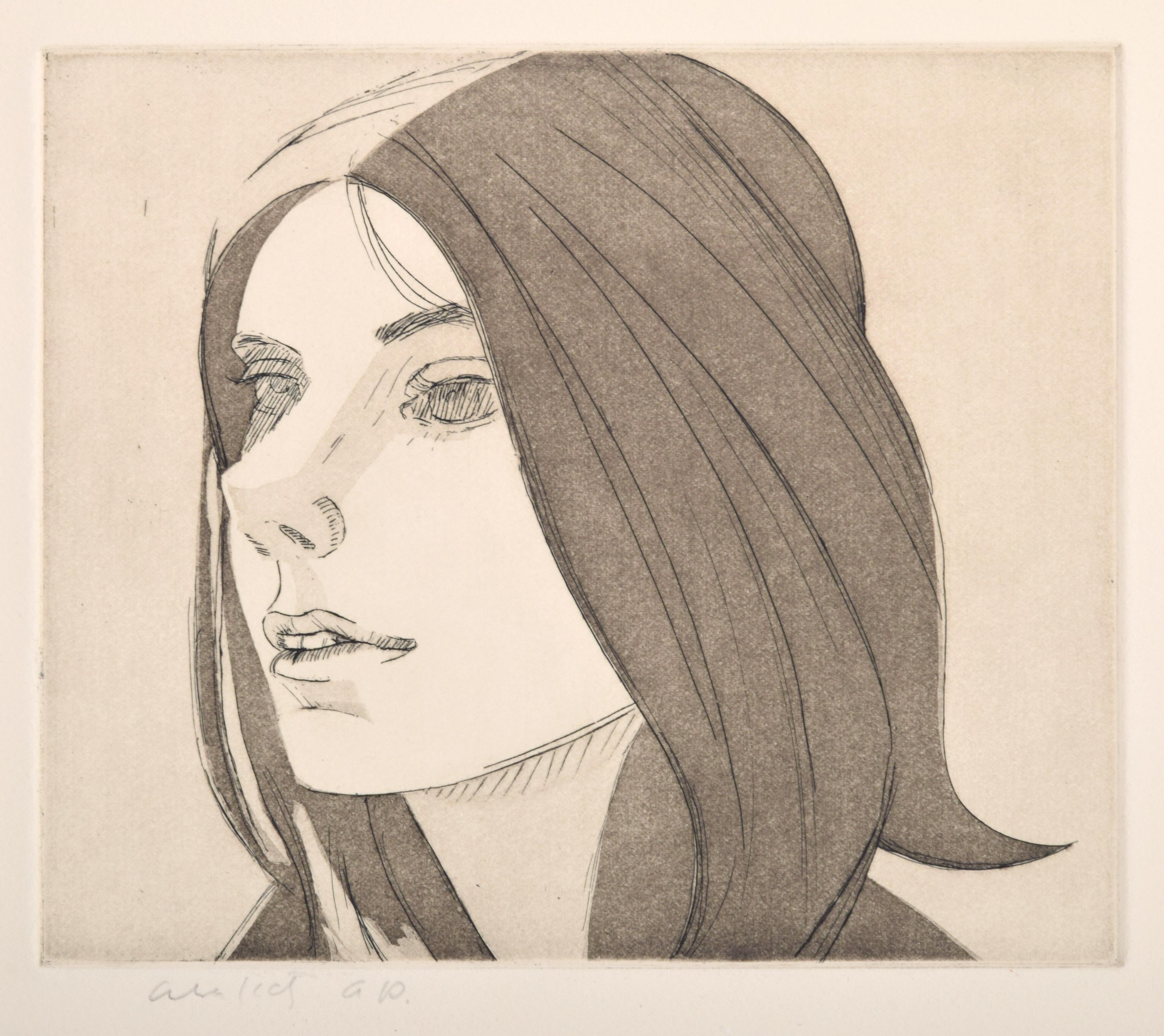 Additional Information: Work is titled “Small Head (Second State).” Provenance: Brooke Alexander Gallery, New York, New York.

Marking(s); notes: signed; A.P. for the edition of 20; 1972

Country of origin; materials: USA; etching and aquatint on