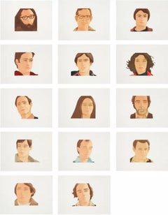 Alex Katz "Le visage du poète" (Schröder 29-34) Portfolio 1978