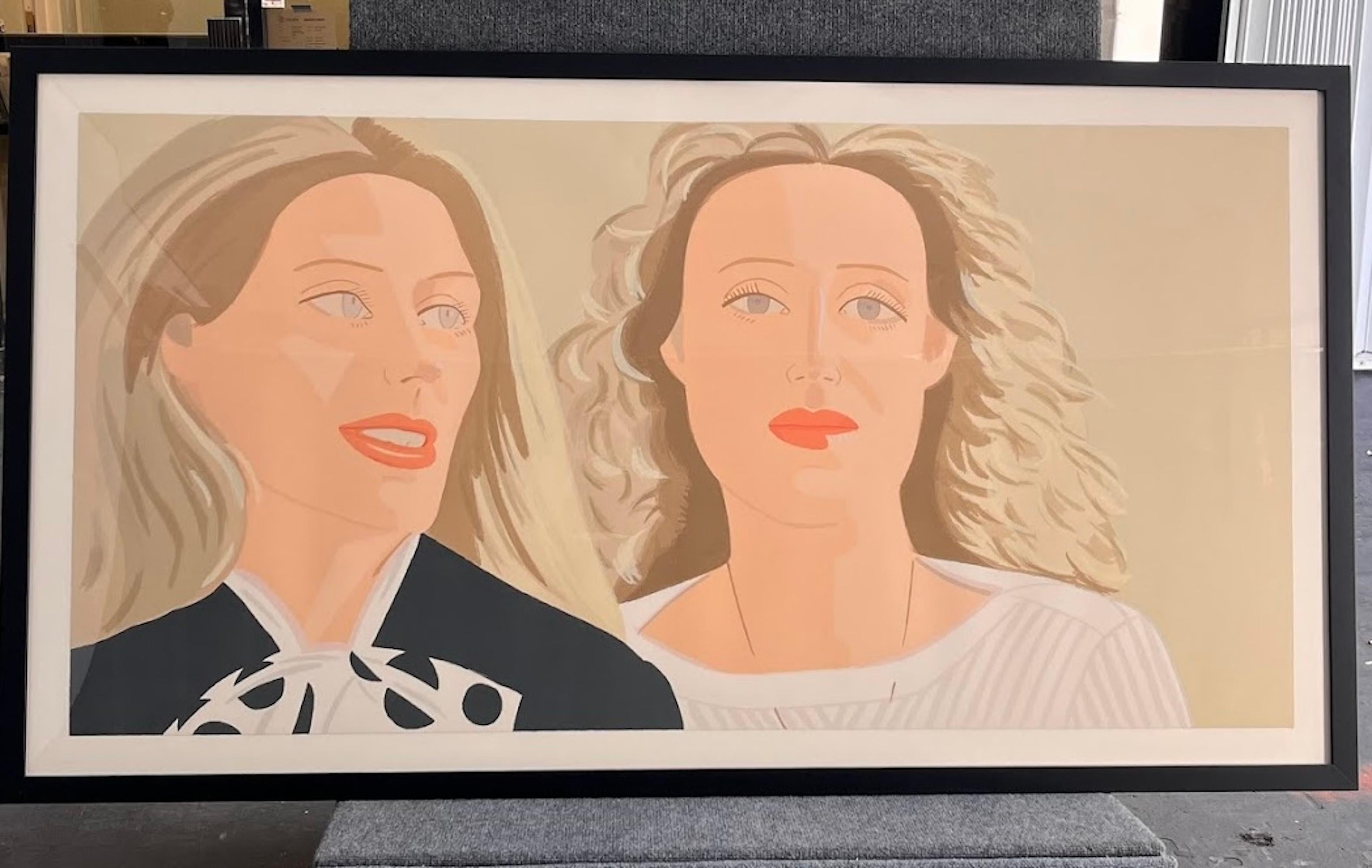 Alex Katz 'Julia y Alexandra' Serigrafía firmada 1983 6