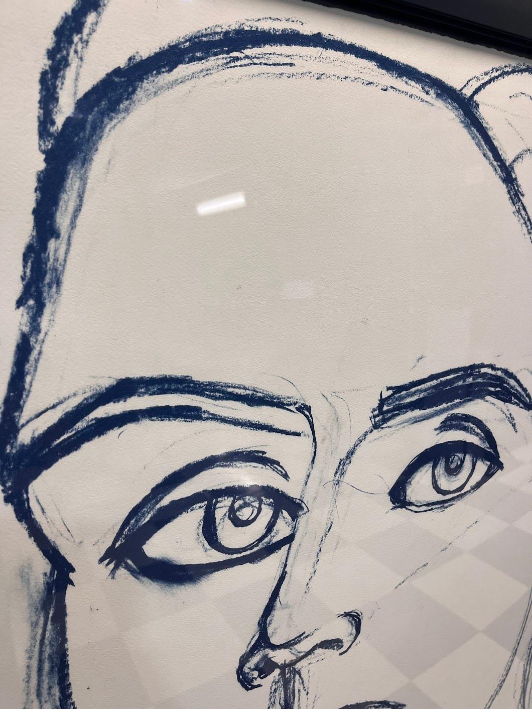 Alex Katz 'Kate' Signed Cyanotype on Wove Paper Framed 2006 2