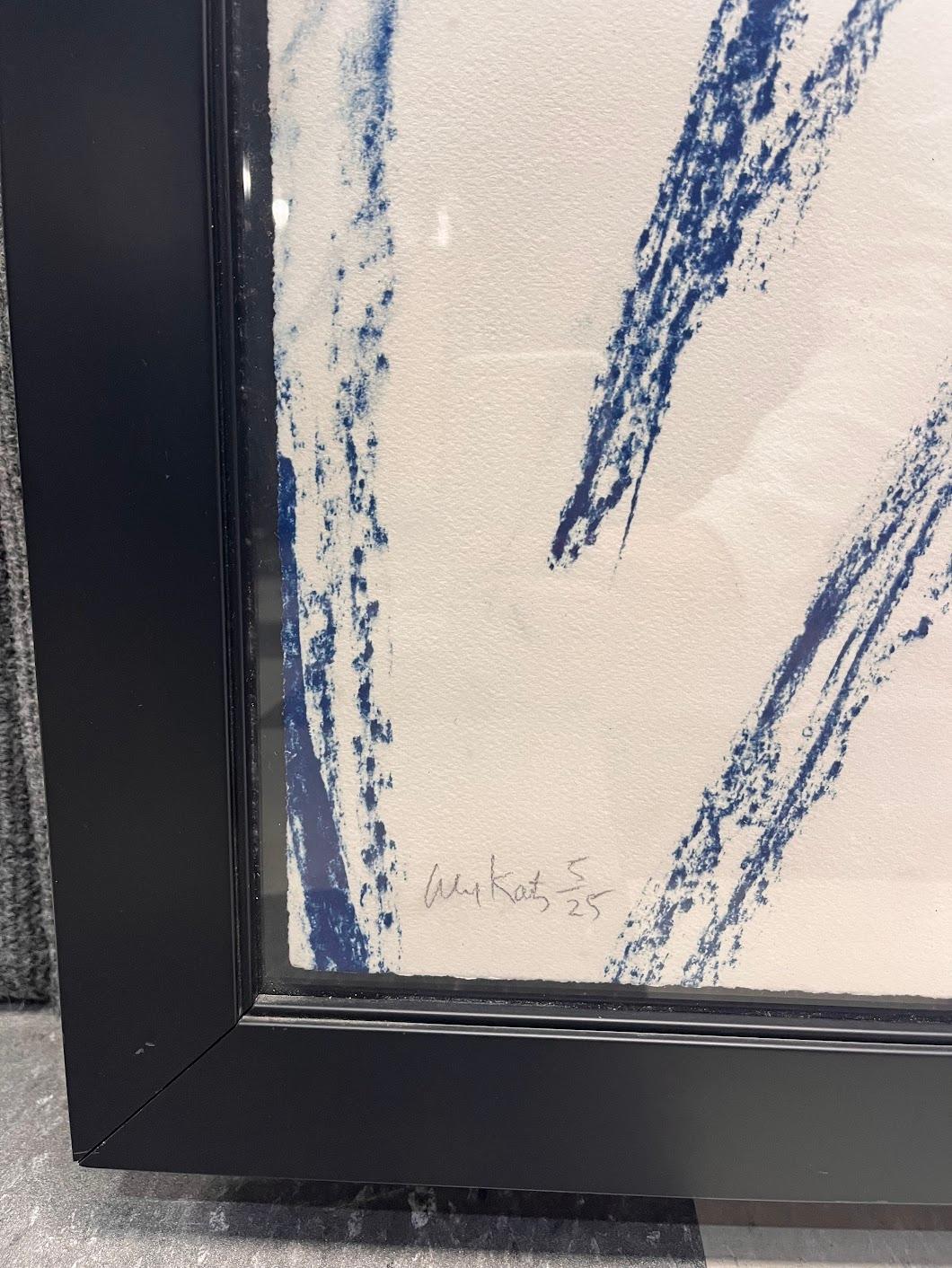 Alex Katz 'Kate' Signed Cyanotype on Wove Paper Framed 2006 3