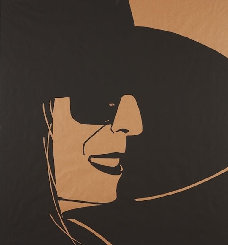 ALEX KATZ (1927-Gegenwart)

Dieser Alex Katz 'Large Black Hat Ada 2' ist ein Siebdruck von 2013 auf braunem Kraftpapier. Es handelt sich um einen Printer's Proof 1/2 einer Auflage von 10 Exemplaren, herausgegeben von Lococo Fine Art, Saint Louis,