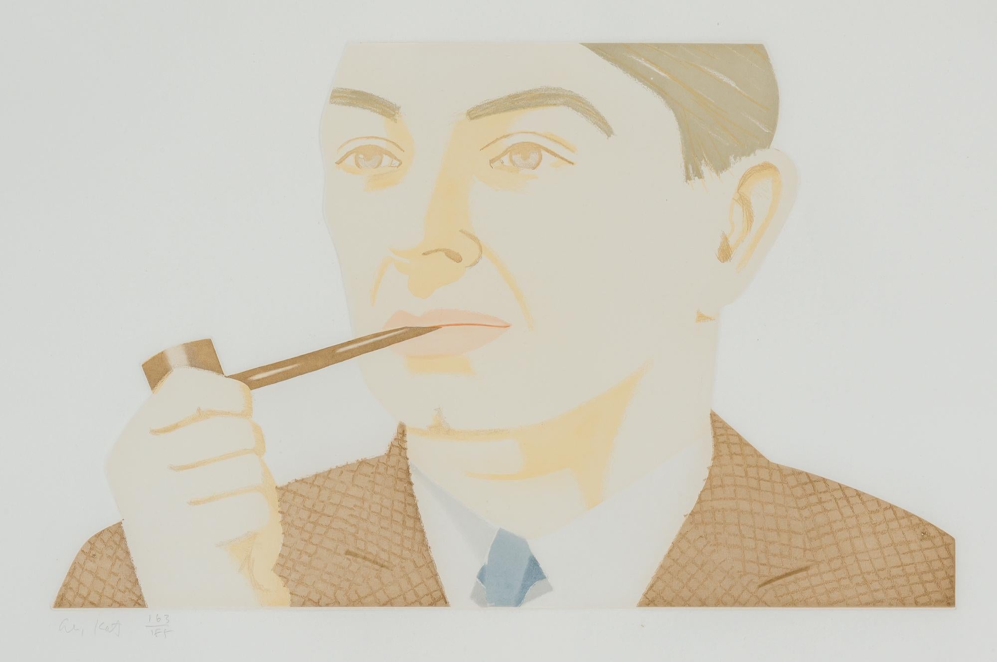ALEX KATZ (1927-Present)

Alex Katz' 'Man with Pipe' is a color etching and aquatint, 1984, on Rives BFK paper, signed and numbered 163/185 in pencil, printed by Aldo Crommelynck, co-published by Aldo Crommelynck, Paris and The Brooklyn Museum, New