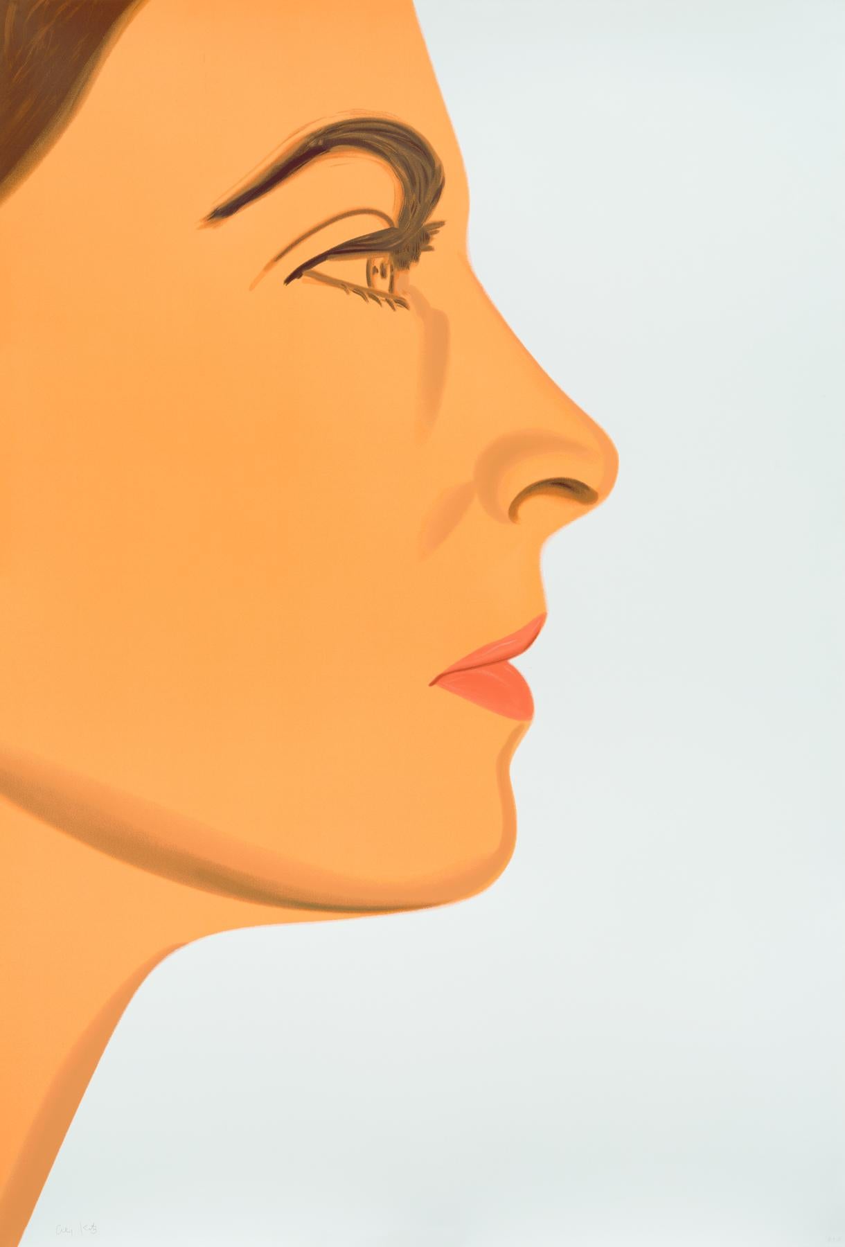 "Olivia 1" by Alex Katz (2025) is a striking multicolored screen print on Museum quality fine art paper, signed and numbered in a limited edition of 50, showcasing Katz's iconic style.

ALEX KATZ
Olivia 1
2025
Silkscreen in colors on Saunders
