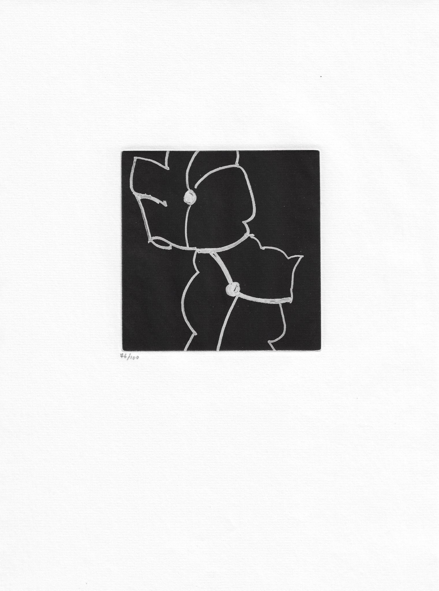 Alex Katz - "Plate 19 From GLORIA Portfolio (Original Etching, 2005) Ed 100