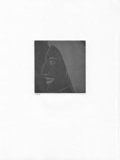 Alex Katz - "Piatto 25" dal Portafoglio GLORIA (Acquaforte originale, 2005) Ed. 100