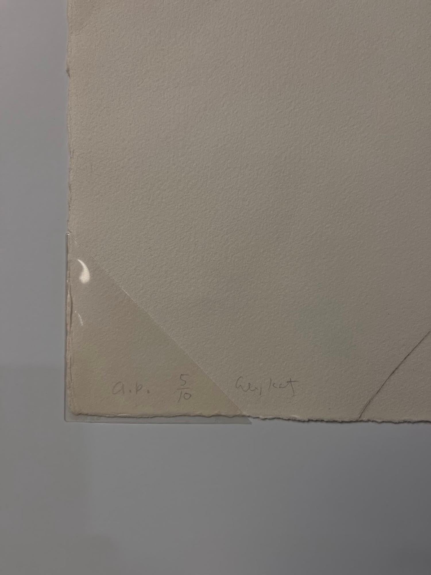 Alex Katz 'Profile of Vincent' Signed Drypoint on German Etching Paper 1974 For Sale 3