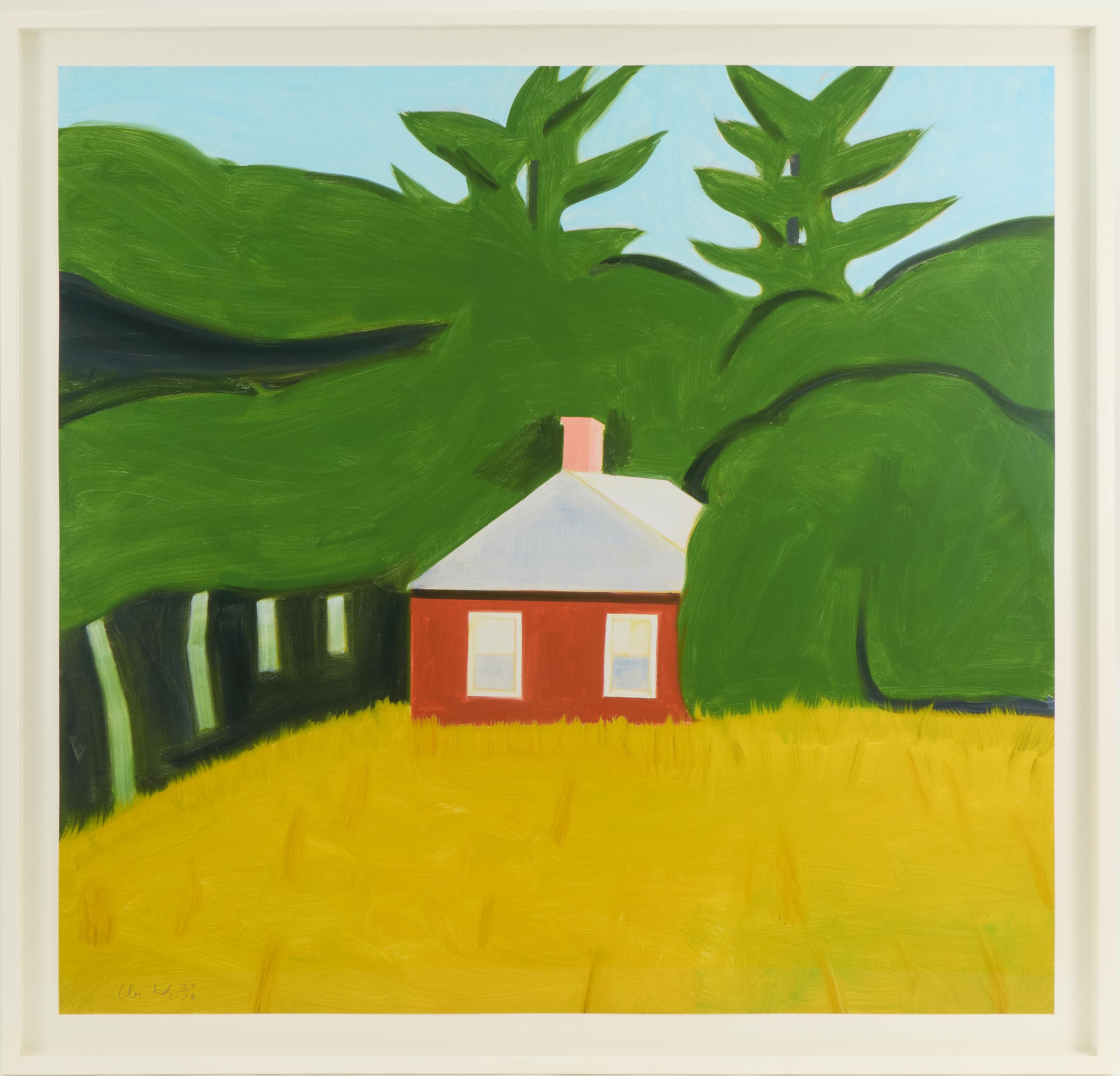 Alex Katz Red House Signed Pigment Print Edition of 70