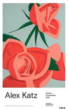 Alex Katz, Rose Bud, 2022 Exhibition Poster