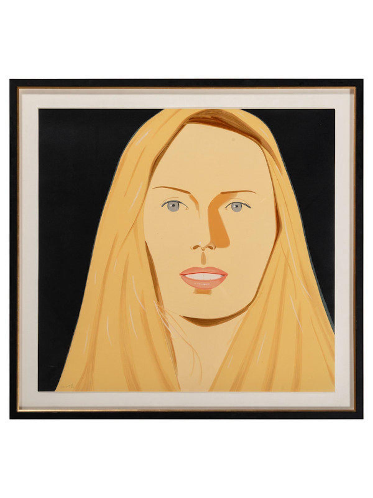 Alex Katz 'Sara' Signierter Siebdruck 2012 im Angebot 1