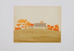 „Small Cuts House and Barn“ von Alex Katz, Druck 2008