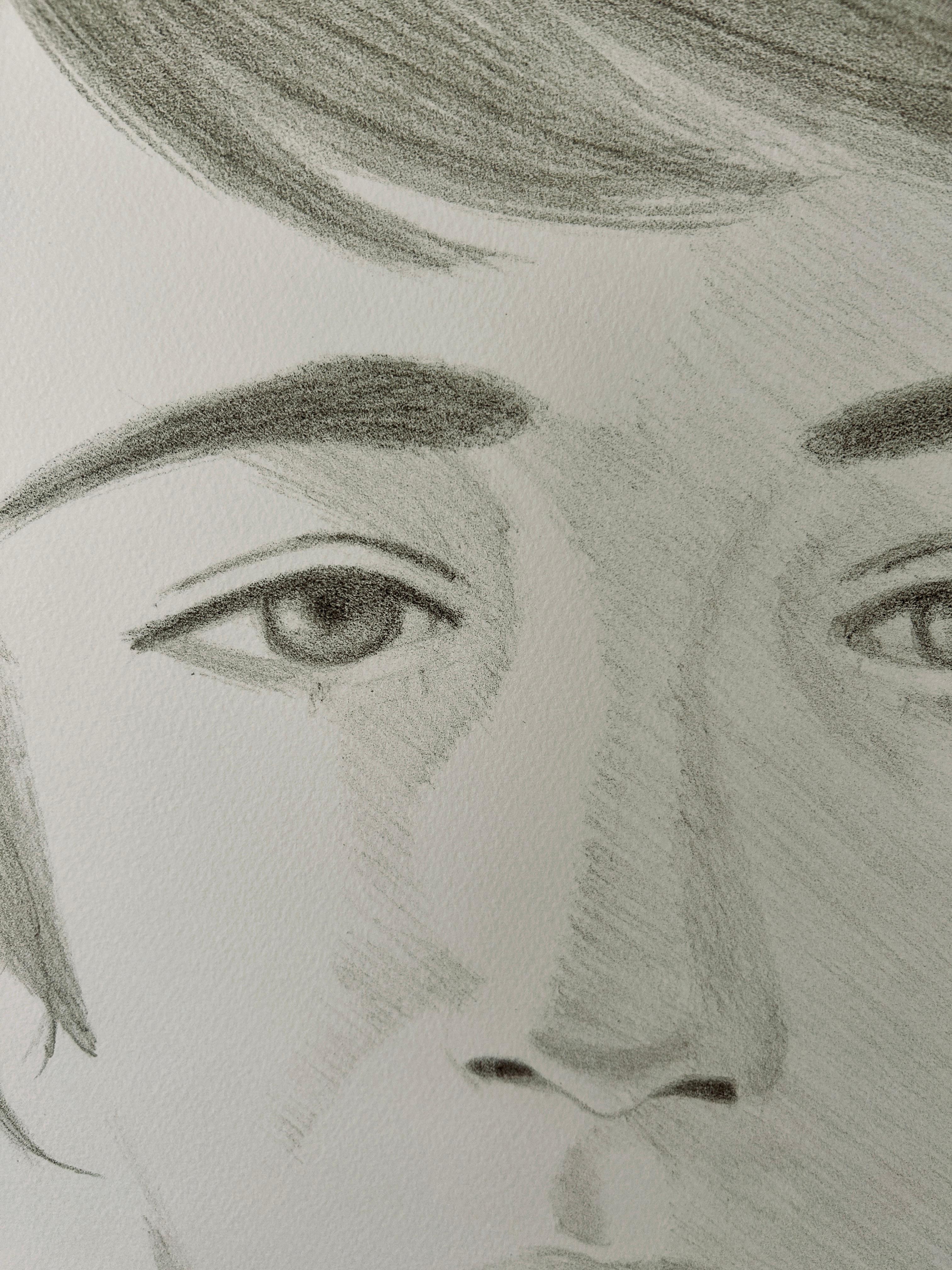 Alex Katz 'Vincent' Limited Edition Signed Lithograph Print For Sale 1
