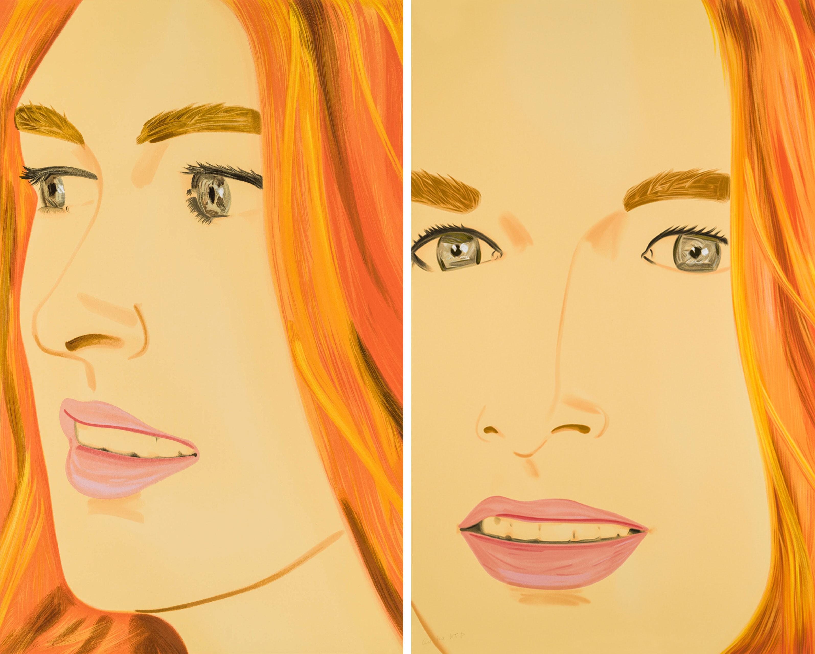 Alex Katz Figurative Print - Ariel