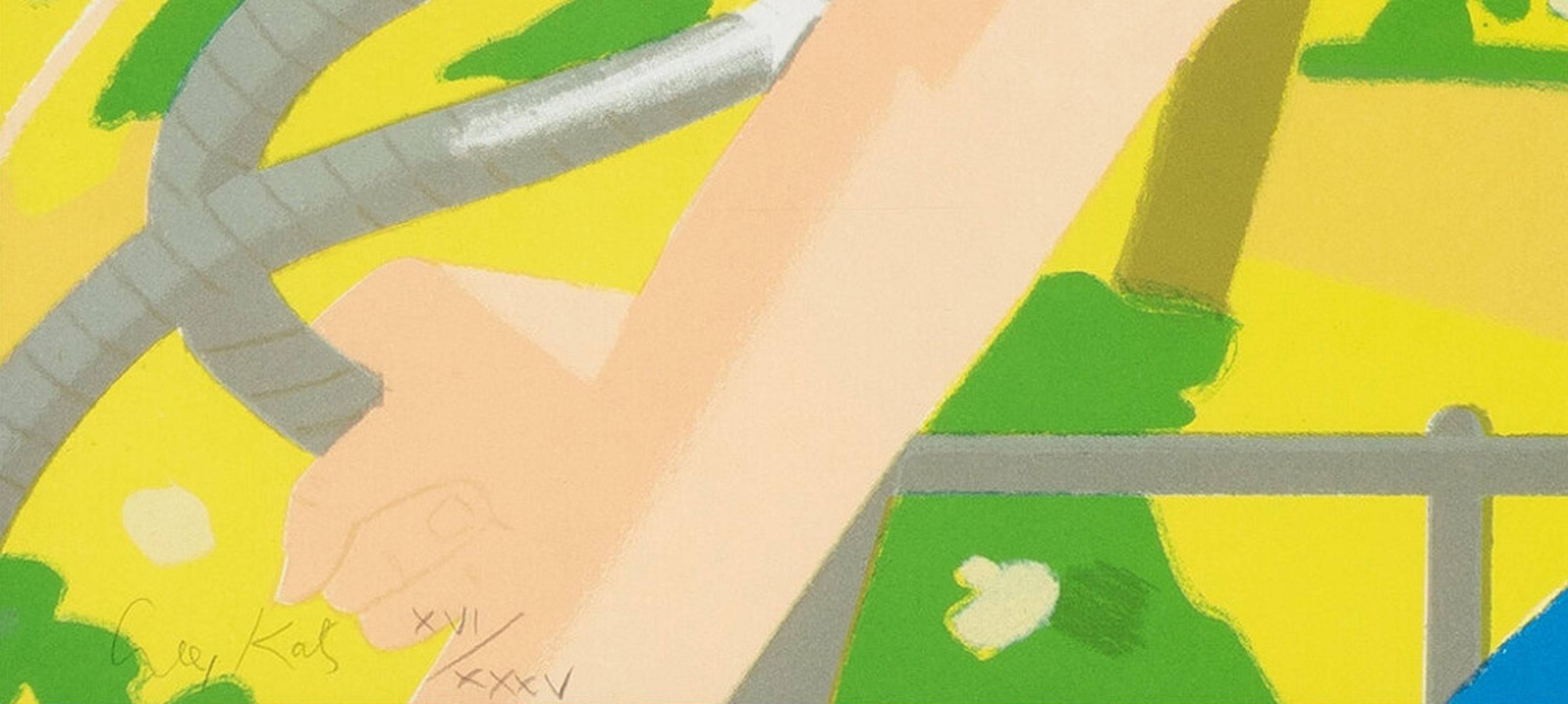 Bicicleta en Central Park, litografía pop art de Alex Katz en venta 2