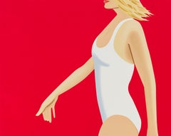 Coca-Cola Girl 1 - 21st Century, Contemporary, Alex Katz, Swim Suit, Woman, Red