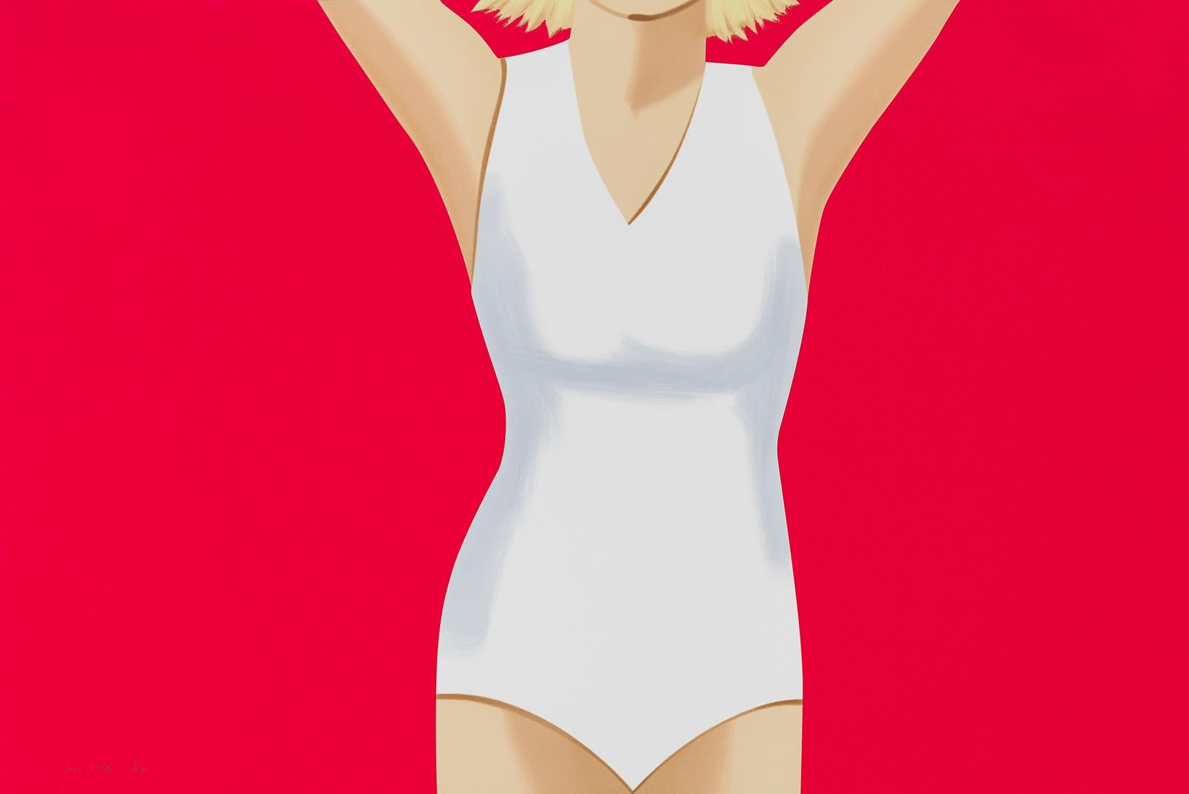 "Coca-Cola Girl 2" is one out of Alex Katz's Coca-Cola Girl series. These figures bare witness of his deep engagement with the ideas of advertisment, figurative art and how to come to a high form of abstraction in form as well as in colour. Edition