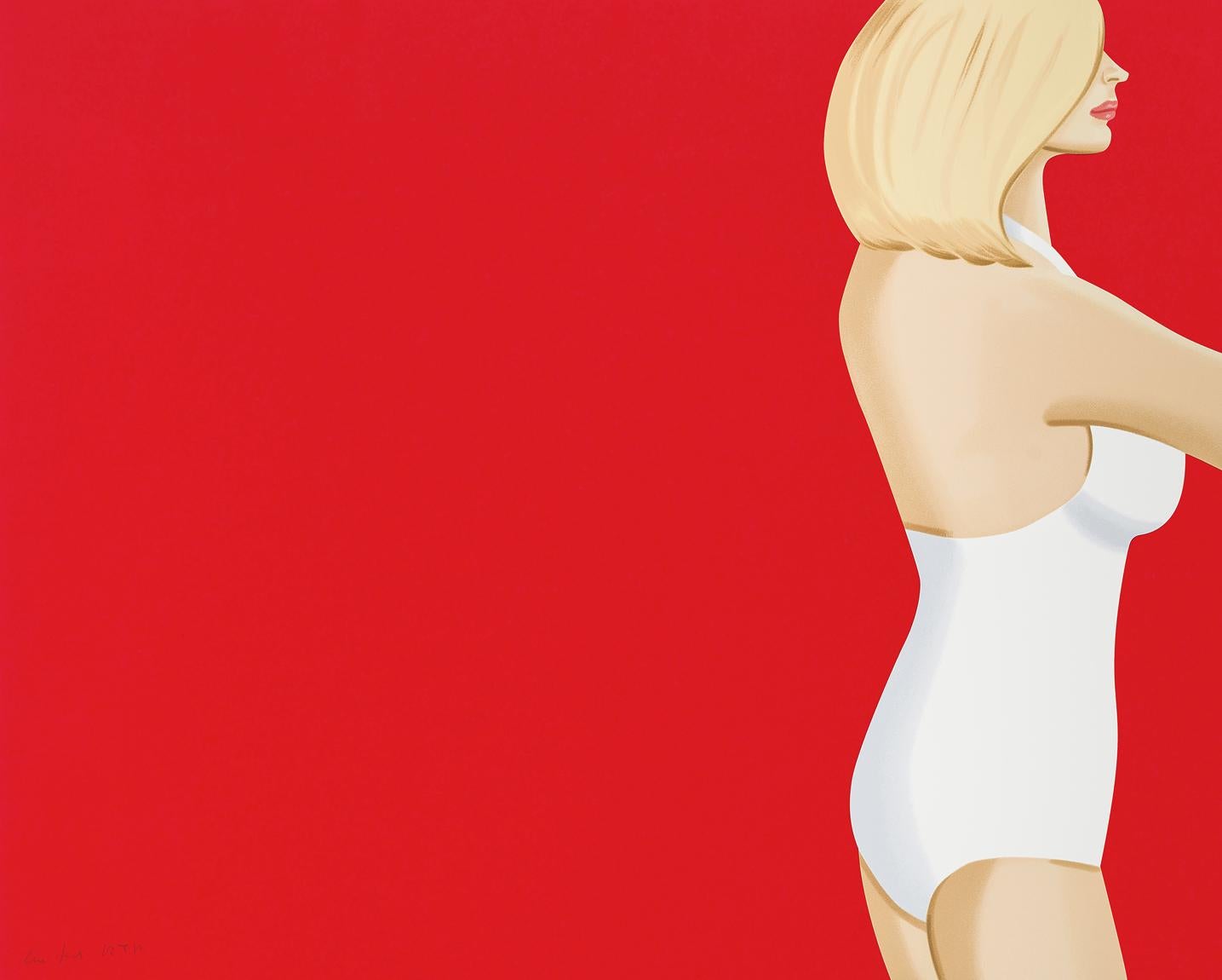 "Coca-Cola Girl 3" is one out of Alex Katz's Coca-Cola Girl series. These figures bare witness of his deep engagement with the ideas of advertisment, figurative art and how to come to a high form of abstraction in form as well as in colour. Edition